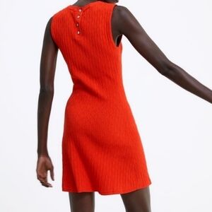Zara Jewel Buttons Knit Mini Dress.